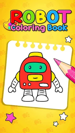Game screenshot Robot Glitter Coloring Book mod apk