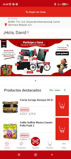 Android application SUMA Supermercados screenshort