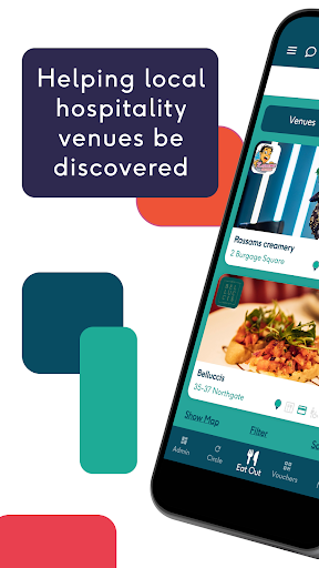 Android application Eat Out Round About screenshort