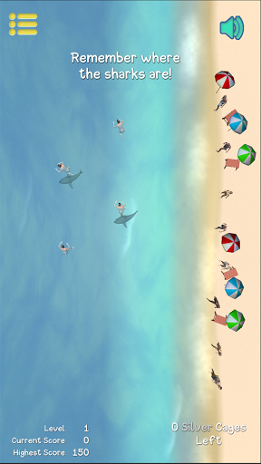Shark Attack Memory Game Screen 3