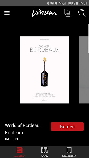Android application Bordeaux screenshort
