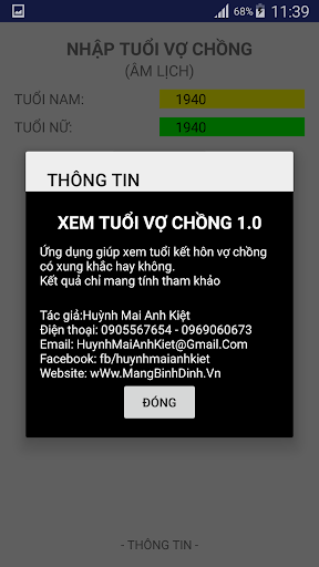 Xem Tuổi Vợ Chồng Screen 3