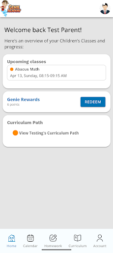 Genie Academy Parent Portal