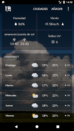 Peru weather Screen 2