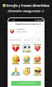 Stickers de emojis con frases