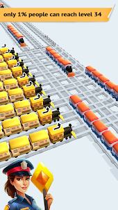 Train Sort 3D - Traffic Puzzle