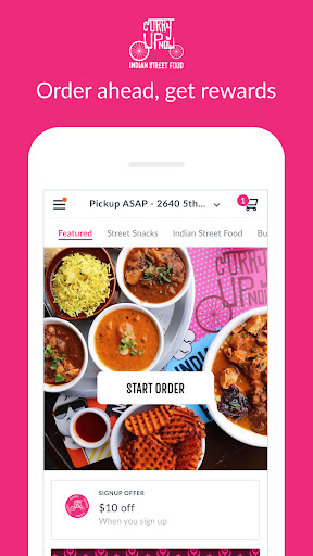 Android application Curry Up Now - Ordering screenshort