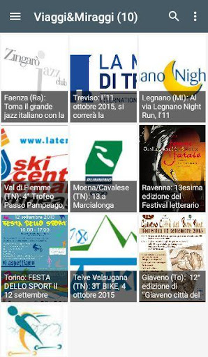 Android application Viaggi & Miraggi screenshort