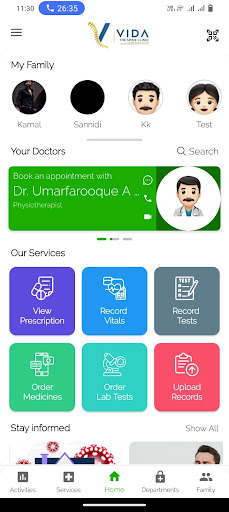 Android application Vida The Spine Clinic screenshort