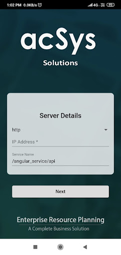 acSysCRM Screen 2