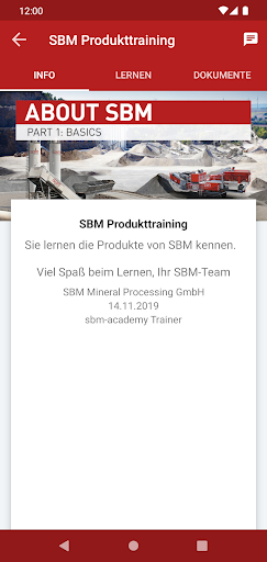 SBM Academy Screen 2