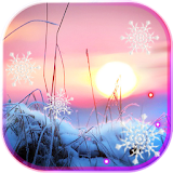Winter Snow Sunset LWP icon