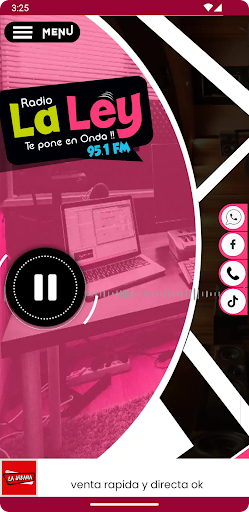Android application Radio La Ley screenshort