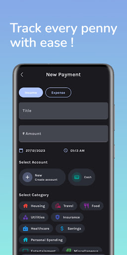 Android application Spendz: Your Budget, Your Way! screenshort