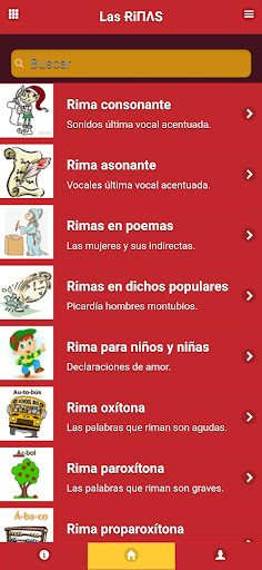 Android application Las Rimas screenshort
