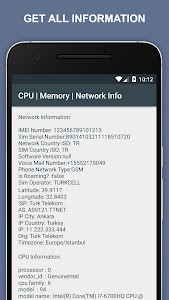 CPU | Memory | Network Info Unknown