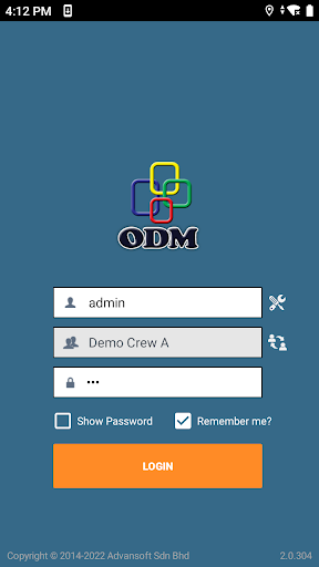 Android application ODM Mobile (PTTEP) screenshort