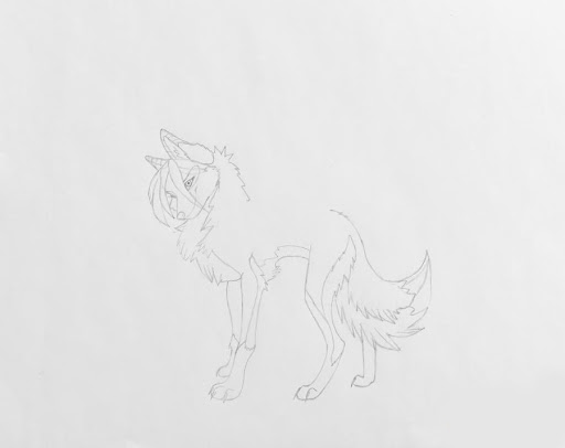 How to draw a wolf in anime style