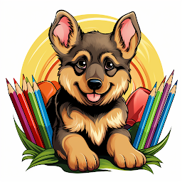 නිරූපක රූප Puppy Dog Coloring