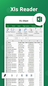 XLSX 파일 판독기: XLS 뷰어