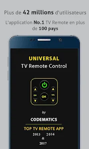Télécommande TV universelle multimarque - Cablematic