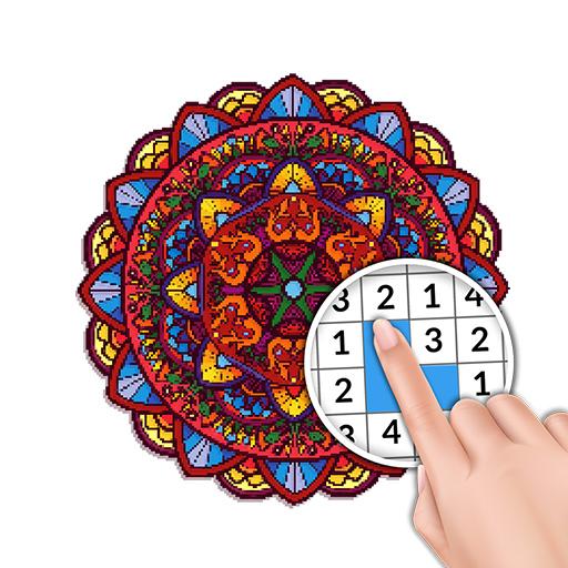 曼荼羅 ドット絵 数字で塗り絵 大人のぬりえ Google Play のアプリ