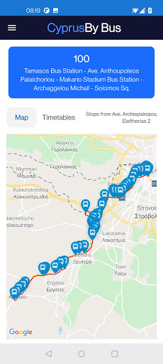 Cyprus By Bus Screen 3