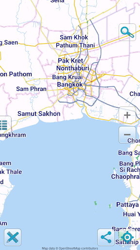Android application Map of Thailand offline screenshort