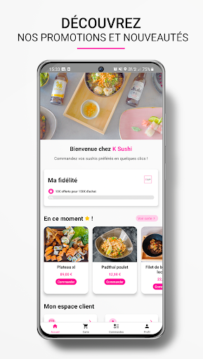 Android application K Sushi screenshort