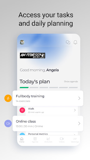 Android application AM Fitness screenshort