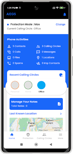 Android application AIEGS screenshort