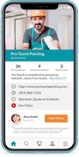 Android application RelyCircle Business screenshort