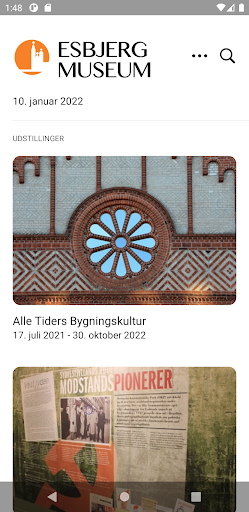 Android application Esbjerg Museum screenshort