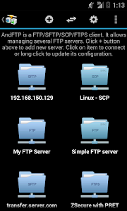 AndFTP (your FTP client) Unknown