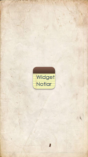 Android application Widget Notlar screenshort