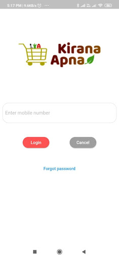 Android application KiranaApna Store Partner screenshort