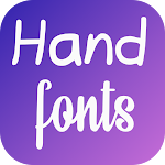 Cover Image of Download Hand fonts for FlipFont  APK