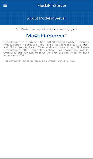 ModeFinServer Screen 3