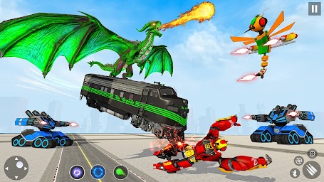 Dragon Fly Robot Car Game 3d