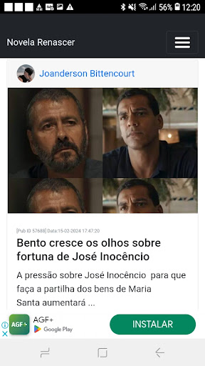 Novela Renascer Screen 2