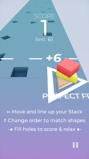 Android application Stack Fit - Satisfying Runner screenshort