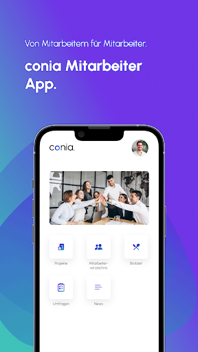 Android application conia screenshort