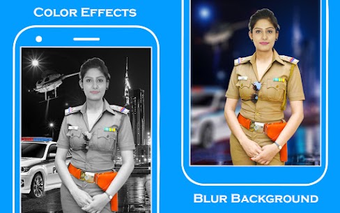 Women police suit photo editor For PC installation