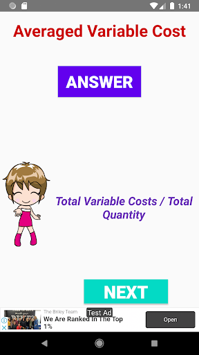 Economics Formulas Study App Screen 2