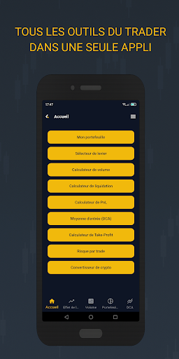Aperçu de l'application
