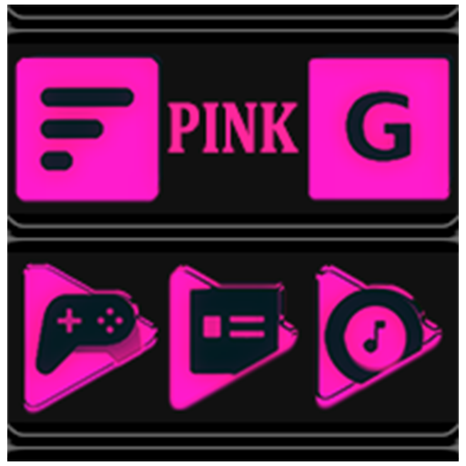 Pink and Black Icon Pack logo