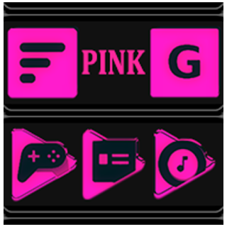 Pink and Black Icon Pack apk
