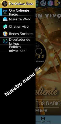 Oro Caliente Radio 107.5 fm Screen 2