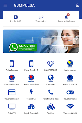 Android application Agen Pulsa dan Kuota screenshort