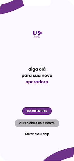 Android application Up Móvel screenshort
